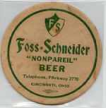 beer coaster from Four Fellows Pub & Eatery ( OH-FOS-2 )