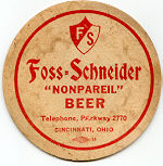 beer coaster from Four Fellows Pub & Eatery ( OH-FOS-3 )