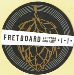 beer coaster from Frontwaters Brewing Co ( OH-FRET-5 )