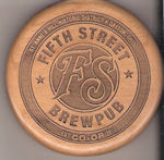 beer coaster from Fifty West Brewing Co. ( OH-FST-4 )