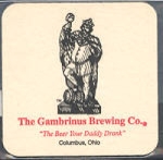 beer coaster from Gambrinus Stock Co. ( OH-GAMR-1 )