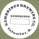 beer coaster from Gambrinus Stock Co. ( OH-GAMR-2 )