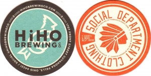 beer coaster from Hocking Valley Brewing Co. (Brewery) ( OH-HIHO-1 )