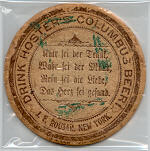 beer coaster from Hubach