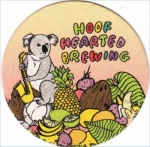 beer coaster from Hop Tree Brewing ( OH-HOOF-3 )