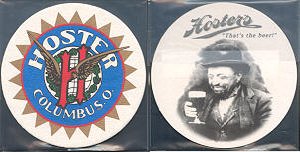 beer coaster from Hoster, L., Brewing Co. (Columbus Associated Breweries Co., Hoster Brewery) ( OH-HOS-1 )