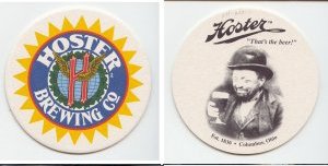 beer coaster from Hoster, L., Brewing Co. (Columbus Associated Breweries Co., Hoster Brewery) ( OH-HOS-4 )