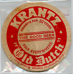 beer coaster from Kuebeler-Stang Brewing & Malting ( OH-KRA-1 )