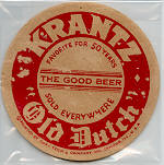 beer coaster from Kuebeler-Stang Brewing & Malting ( OH-KRA-3 )