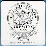 beer coaster from Laird Arcade Brewery ( OH-LAGH-1 )