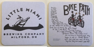 beer coaster from Lock 15 Brewing Co.  ( OH-LITT-3 )