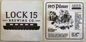 beer coaster from Lock 27 Brewing Co.  ( OH-LOC1-2 )