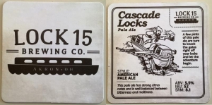 beer coaster from Lock 27 Brewing Co.  ( OH-LOC1-3 )