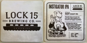 beer coaster from Lock 27 Brewing Co.  ( OH-LOC1-4 )