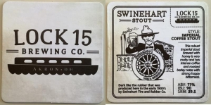 beer coaster from Lock 27 Brewing Co.  ( OH-LOC1-5 )