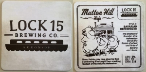 beer coaster from Lock 27 Brewing Co.  ( OH-LOC1-6 )