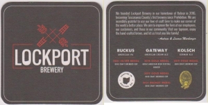 beer coaster from Loose Ends Brewing Company ( OH-LOKP-3 )