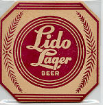 beer coaster from Lucky Star Brewery ( OH-LUB-1 )