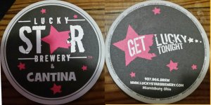 beer coaster from M. Frank & Son Brewery ( OH-LUCK-3 )