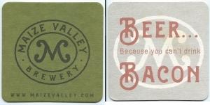 beer coaster from Maple Lawn Brewery  ( OH-MAIZ-2 )