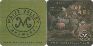 beer coaster from Maple Lawn Brewery  ( OH-MAIZ-5 )