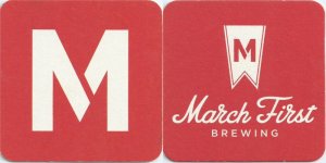 beer coaster from Marietta Brewing Co. ( OH-MARF-1 )