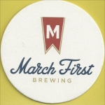 beer coaster from Marietta Brewing Co. ( OH-MARF-2 )