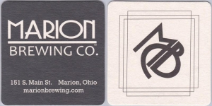 beer coaster from Market Garden Brewery ( OH-MARN-1 )