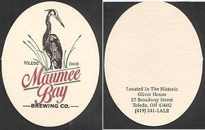 beer coaster from Maumee Brewery Co. ( OH-MBB-1 )