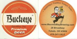 beer coaster from Maumee Brewery Co. ( OH-MBB-3 )