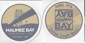 beer coaster from Maumee Brewery Co. ( OH-MBB-6 )