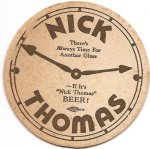 beer coaster from Milan Brewing Corp. ( OH-MIA-5 )