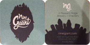 beer coaster from Noble Beast Brewing Co. ( OH-NIN-2 )