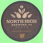 beer coaster from Northern Row Brewery & Distillery ( OH-NORH-1 )