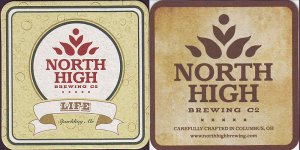 beer coaster from Northern Row Brewery & Distillery ( OH-NORH-2 )