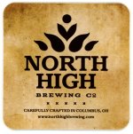 beer coaster from Northern Row Brewery & Distillery ( OH-NORH-5 )