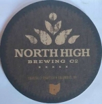 beer coaster from Northern Row Brewery & Distillery ( OH-NORH-6 )