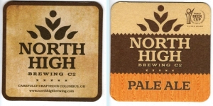 beer coaster from Northern Row Brewery & Distillery ( OH-NORH-7 )