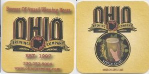 beer coaster from Ohio Union Brewing Co. ( OH-OHI-2 )