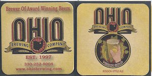 beer coaster from Ohio Union Brewing Co. ( OH-OHI-2A )