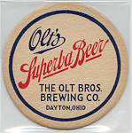 beer coaster from Outerbelt Brewing ( OH-OLT-3 )