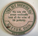 beer coaster from Outerbelt Brewing ( OH-OLT-5 )