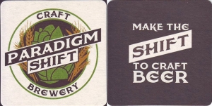 beer coaster from Paradise Brewing ( OH-PARA-2 )