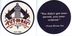 beer coaster from Quarryman Taverne & Brewery ( OH-PUT-3 )