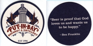 beer coaster from Quarryman Taverne & Brewery ( OH-PUT-4 )