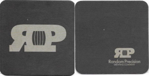 beer coaster from Rebel Mettle Brewery ( OH-RAND-2 )