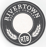 beer coaster from Rockmill Brewing Co ( OH-RIVT-1 )