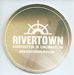 beer coaster from Rockmill Brewing Co ( OH-RIVT-3 )