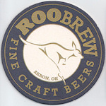 beer coaster from Roundhouse Depot Brewing ( OH-ROO-1 )