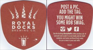 beer coaster from Rust Belt Brewing Co. ( OH-ROYD-2 )